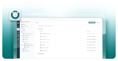 VOLTA: enhanced collaboration in the Data Manager